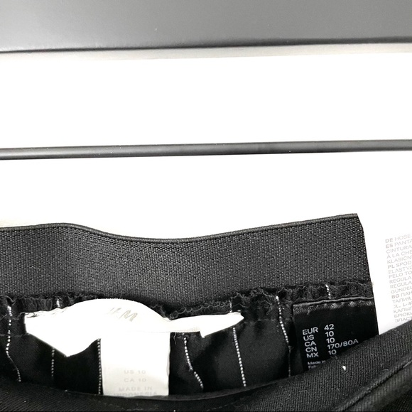 Black H&M Polka Dot Cropped Slacks - Picture 3 of 5